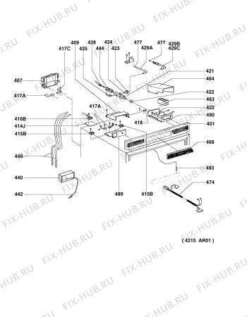 Взрыв-схема холодильника Electrolux RM4285LM - Схема узла Armature/fitting